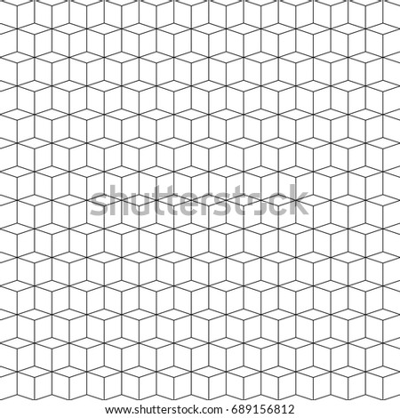 abstract geometric background cubes. Modern stylish texture. Repeating geometric tiles with rhombuses