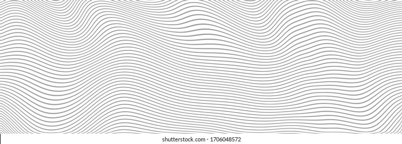 Abstract geometric background, curved lines, shades of gray. Vector design.