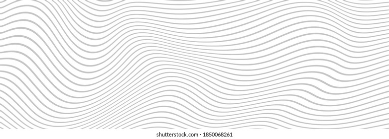 Abstract geometric background, curved lines, shades of gray. Vector design.