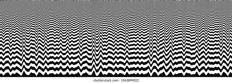 Abstract geometric background, curved lines. Vector design.
