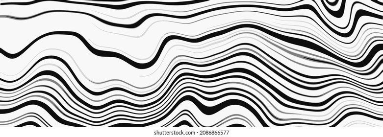 Fondo geométrico abstracto, líneas curvadas, tonos grises, estilo ondulado