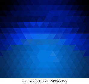 Abstract geometric background of the dark blue triangles.