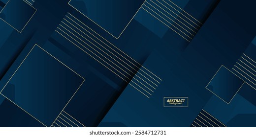 Abstract geometric background in dark color with dark blue gradient color combination. Simple arrow pattern color lines in the background. Vector Eps10