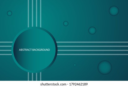 Abstract geometric background with dark green turquoise color vector illustration eps 10