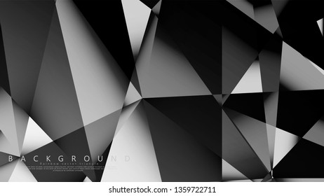 Abstract geometric background. dark triangle vector