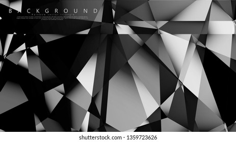 Abstract geometric background. dark triangle vector