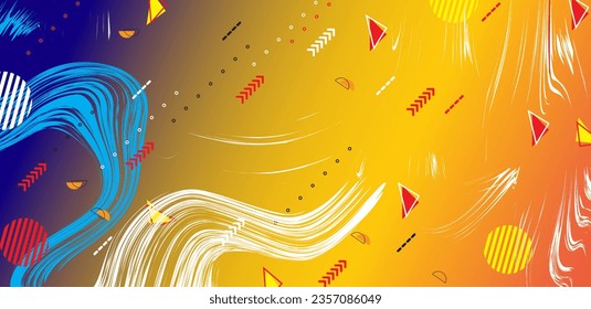 Abstract geometric background with decorative elements. Vector illustration for your design.