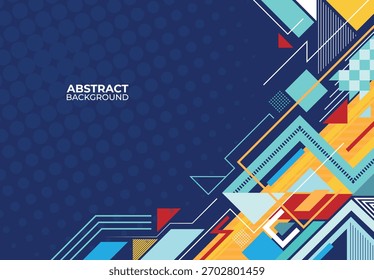 Diseño geométrico Abstractas del fondo, fondo del negocio, diseño del Anuncio para el acontecimiento del seminario