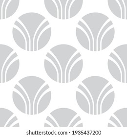 Abstract geometric background design. Circles strusture graphic seamless pattern. Gray color. Vector illustration. 