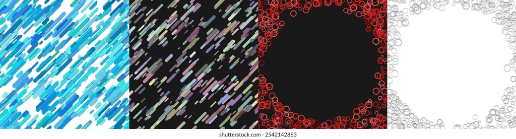 Abstract geometric background design collection