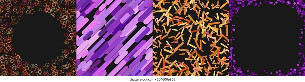 Abstract geometric background design collection