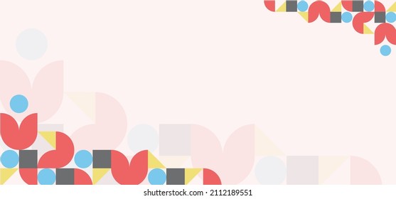 Abstract geometric background design with colorfull patern
