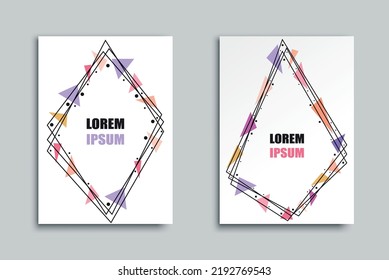 Abstract geometric background design for cover, flyer, card, poster or brochure template.