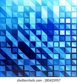 Abstract geometric background design with dark blue tones.