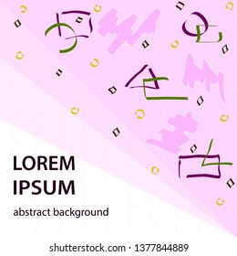 Abstract geometric background design element poster screensaver print for textile printing.Trendy Graphic Design for banner poster, card cover, invitation, placard brochure or header.