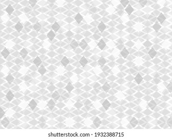 Abstract Geometric Background Design. Grey And White Color Rhomb Pattern. Minimalist Vector Design