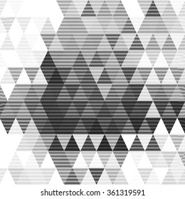 Abstract geometric background design with grey & white tones.