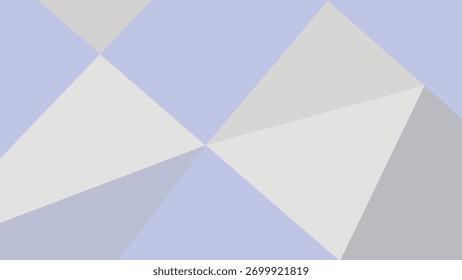 Abstract geometric background design illustration with blue triangles, a vector template for a business communication letter concept