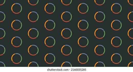 Abstract Geometric Background Design, Many Colorful Rings Pattern, Template in Editable Vector Format