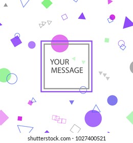 Abstract geometric background design. Minimalist style