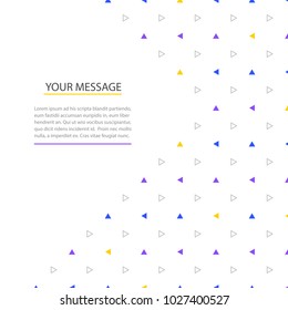 Abstract geometric background design. Minimalist style