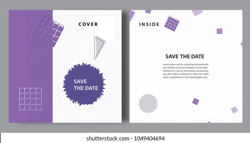 Abstract geometric background design. Minimalist style