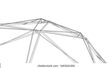 Abstract geometric background design, modern vector illustration