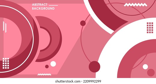 Abstract Geometric Background Design with pink and white color combination. suitable for use for website background design, presentations, banners, layouts, brochures, leaflets, cards and flyer