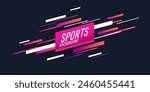 Abstract geometric background. Design poster with the flat figures. Vector illustration. Modern colored poster for sports. 