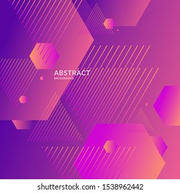 Abstract geometric background. Design poster with the flat figures. Vector illustration.