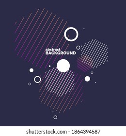 Abstract geometric background. Design poster with the flat figures. Vector illustration.