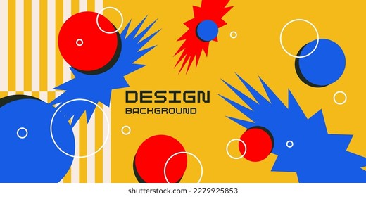 Fondo geométrico abstracto. Cartel de diseño con figuras planas. Una plantilla elegante para una mayor creatividad.