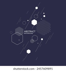 Abstract geometric background. Design poster with the flat figures. Vector illustration.