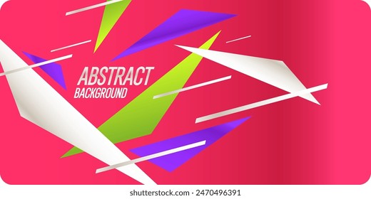 Abstrakter geometrischer Hintergrund. Designplakat mit den flachen Figuren. Vektorillustration.
