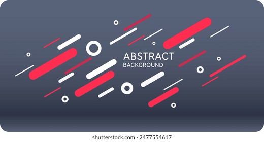 Fondo geométrico Abstractas. Diseño de póster con las figuras planas. Ilustración vectorial.