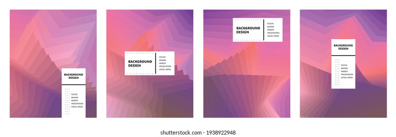 abstract geometric background design with purplish orange color