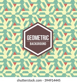 Abstract geometric background for design. Retro pattern
