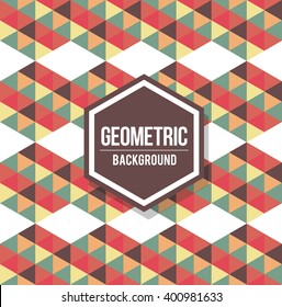Abstract geometric background for design. Retro pattern