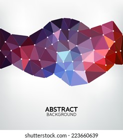 Abstract Geometric Background Design - Space Style