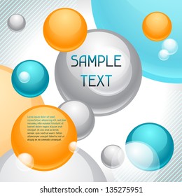 Abstract geometric background, design template.
