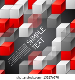 Abstract geometric background, design template.