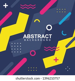 Abstract geometric background design template