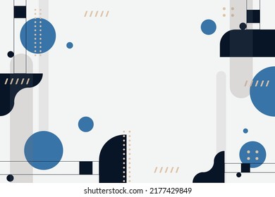 Abstract geometric background design template