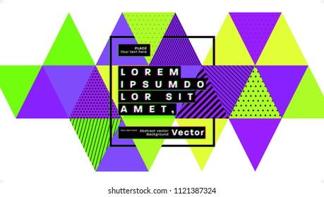 Abstract geometric background design with trendy patterns. Eps10 vector illustration.