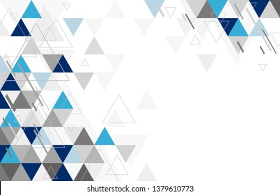 Abstract geometric background design of triangle vector illustration