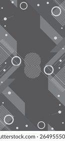 Projeto de Plano de Fundo Geométrico Abstrato - Plano de Fundo Geométrico Abstrato com Formas Onduladas e Círculos