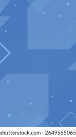 Abstract Geometric Background Design - Abstract Geometric Background with Wavy Shapes and Circles