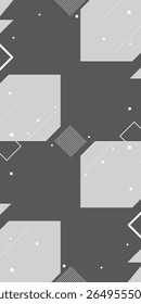 Abstract Geometric Background Design - Abstract Geometric Background with Wavy Shapes and Circles