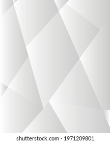 Abstract geometric background design with white color. Vector