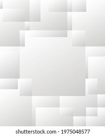 Abstract geometric background design with white color. Vector